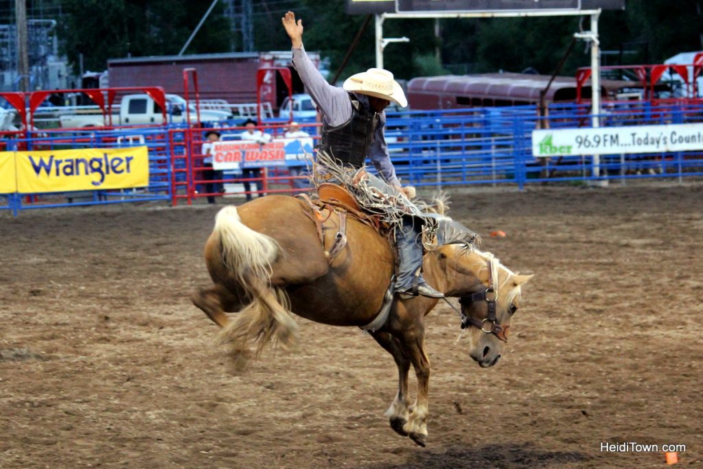 Kickin’ it at the Pro Rodeo in Steamboat Springs, Colorado